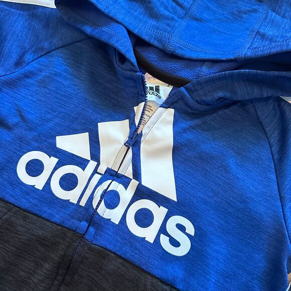 Boys Adidas Zipper Hoodie Size 6 - Picture 2 of 5